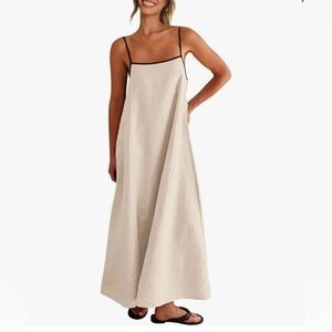 Sun Dresses Spaghetti Strap Casual Flowy Maxi Dresses